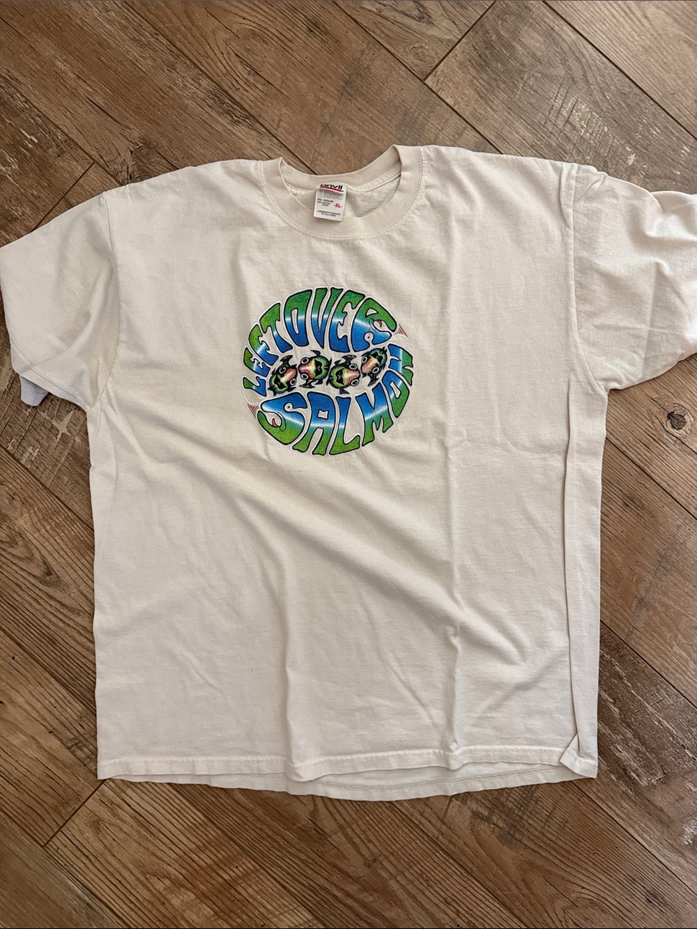 Left Over Salmon concert T White Short Sleeve T-Shirt